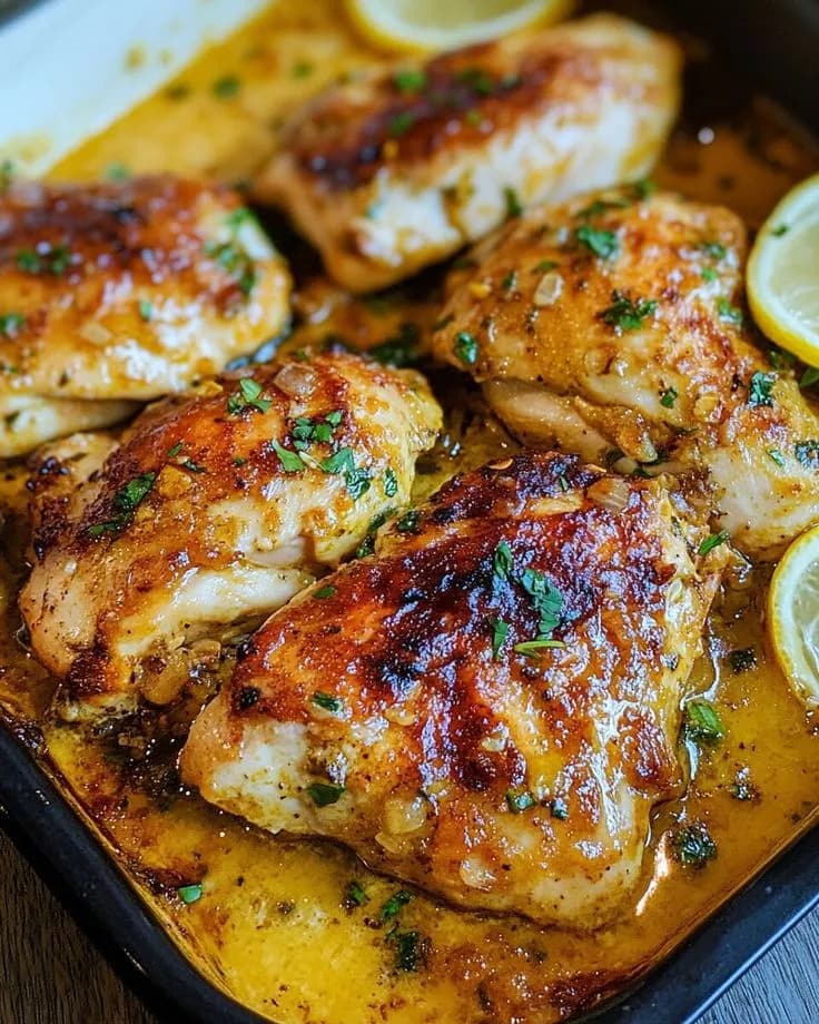 Baked Lemon Chicken (serves 8-10)