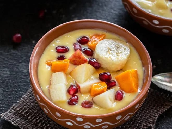 Fruit Custard(with Milk)